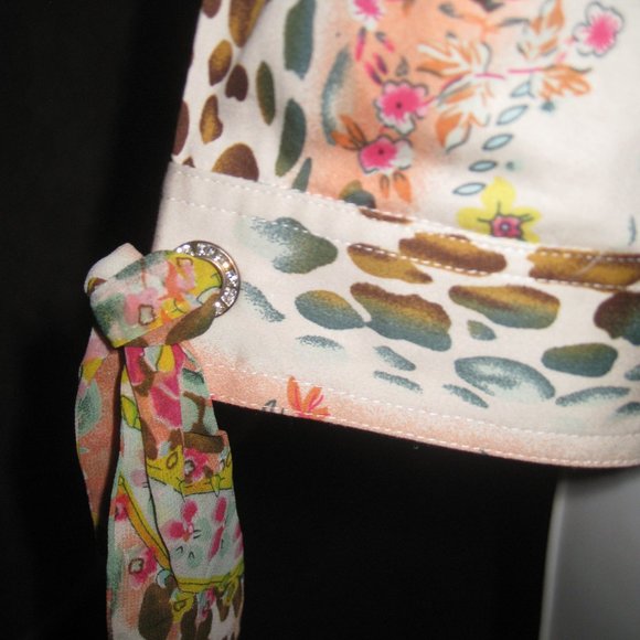 Jacket Leopard Print w/ Rhinestones size L - Picture 10 of 10